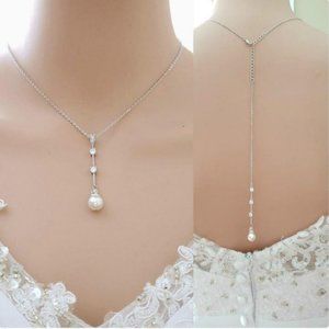 Etsy pearl backdrop necklace
